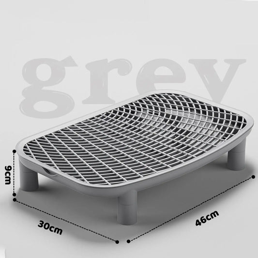 Rampe Récupératrice de Litière pour Chat – Marchepied avec Tamis Filtrant Anti-Projections (46 × 30 cm)