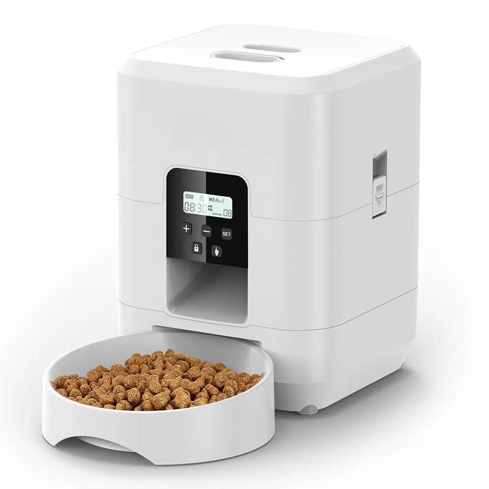 Distributeur Automatique de Croquettes avec Bol Anti-Glouton – Programmable & Connecté Wi-Fi pour Chien & Chat