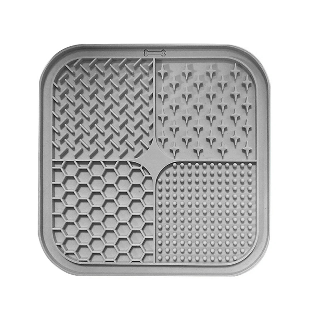 Tapis de Léchage en Silicone pour Chien & Chat – Plateau Anti-Glouton Apaisant Multi-Textures avec Ventouses
