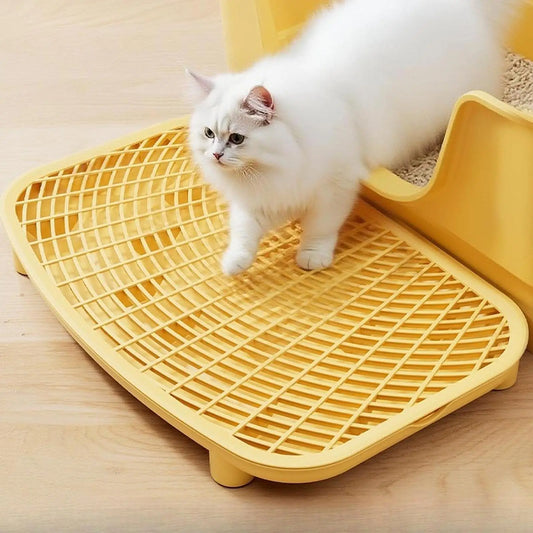 Rampe Récupératrice de Litière pour Chat – Marchepied avec Tamis Filtrant Anti-Projections (46 × 30 cm)