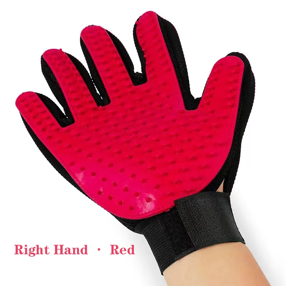 Gant de Brossage & Massage en Silicone pour Chien et Chat – Élimination Efficace des Poils Morts