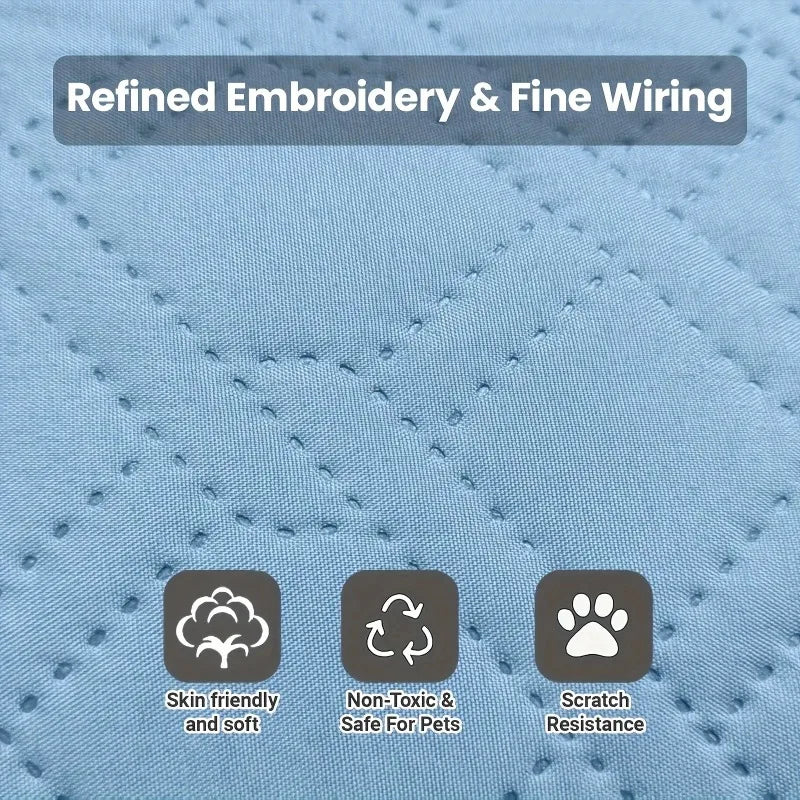 Tapis Rafraîchissant Respirant & Lavable pour Chien et Chat – Confort Été