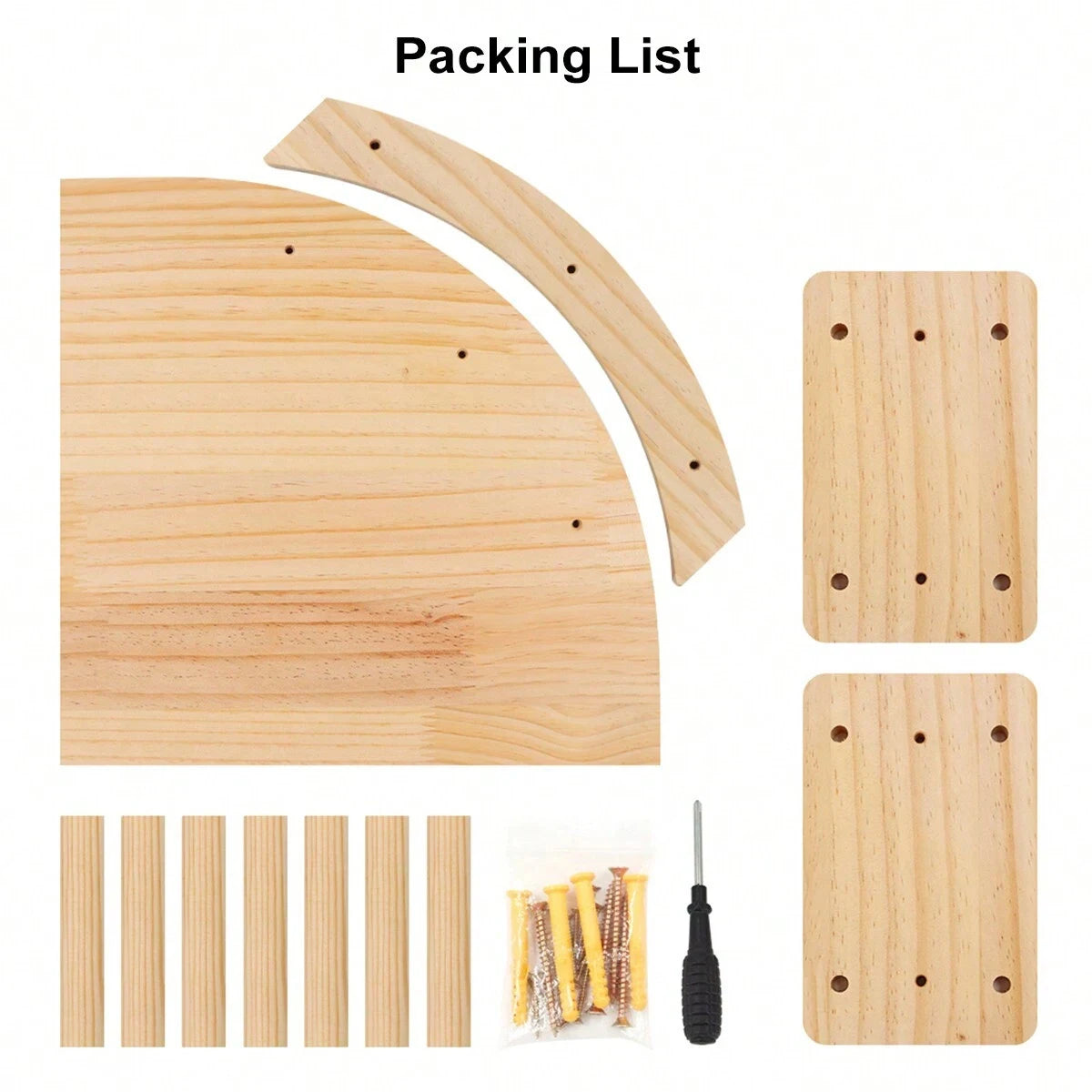 Perchoir d'Angle Mural en Bois avec 3 Marches pour Chat – Lit Hamac Suspendu & Parcours d'Escalade