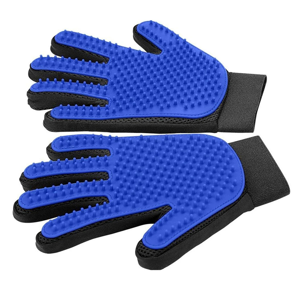 Gant de Brossage & Massage en Silicone pour Chien et Chat – Élimination Efficace des Poils Morts