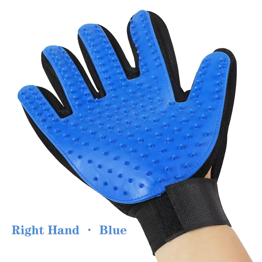 Gant de Brossage & Massage en Silicone pour Chien et Chat – Élimination Efficace des Poils Morts