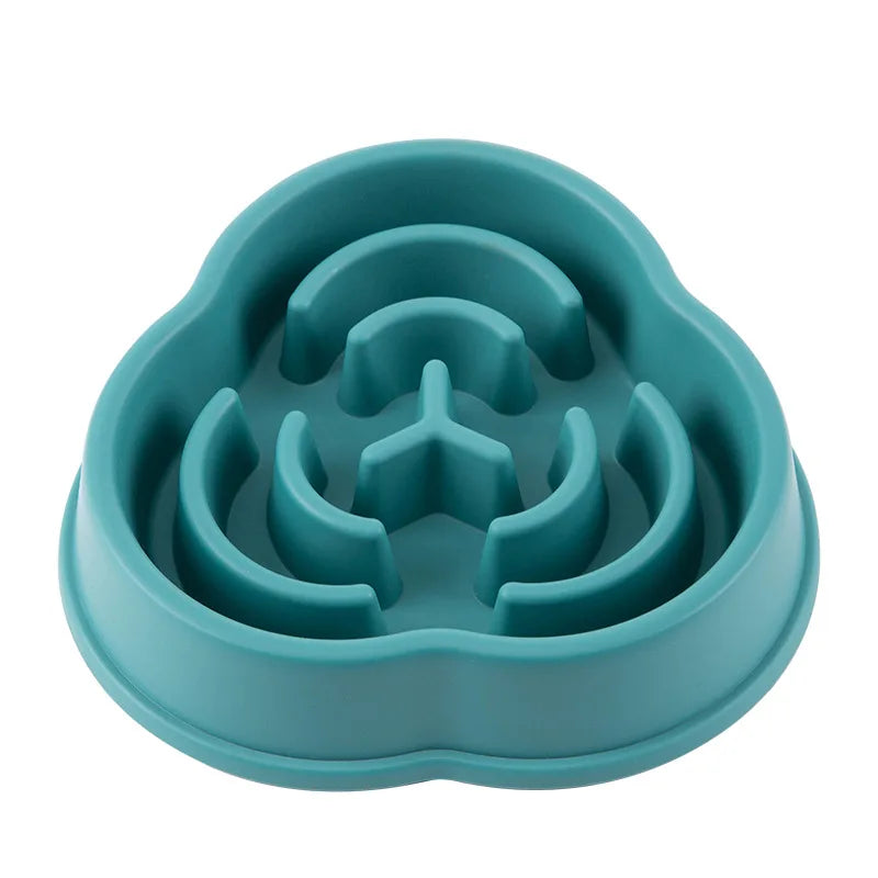 Gamelle Anti-Glouton Épaisse pour Chien & Chat – Bol d'Alimentation Lente Antidérapant (Motifs Multiples)