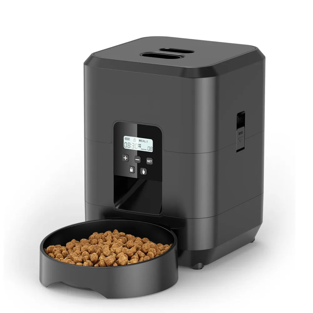 Distributeur Automatique de Croquettes avec Bol Anti-Glouton – Programmable & Connecté Wi-Fi pour Chien & Chat