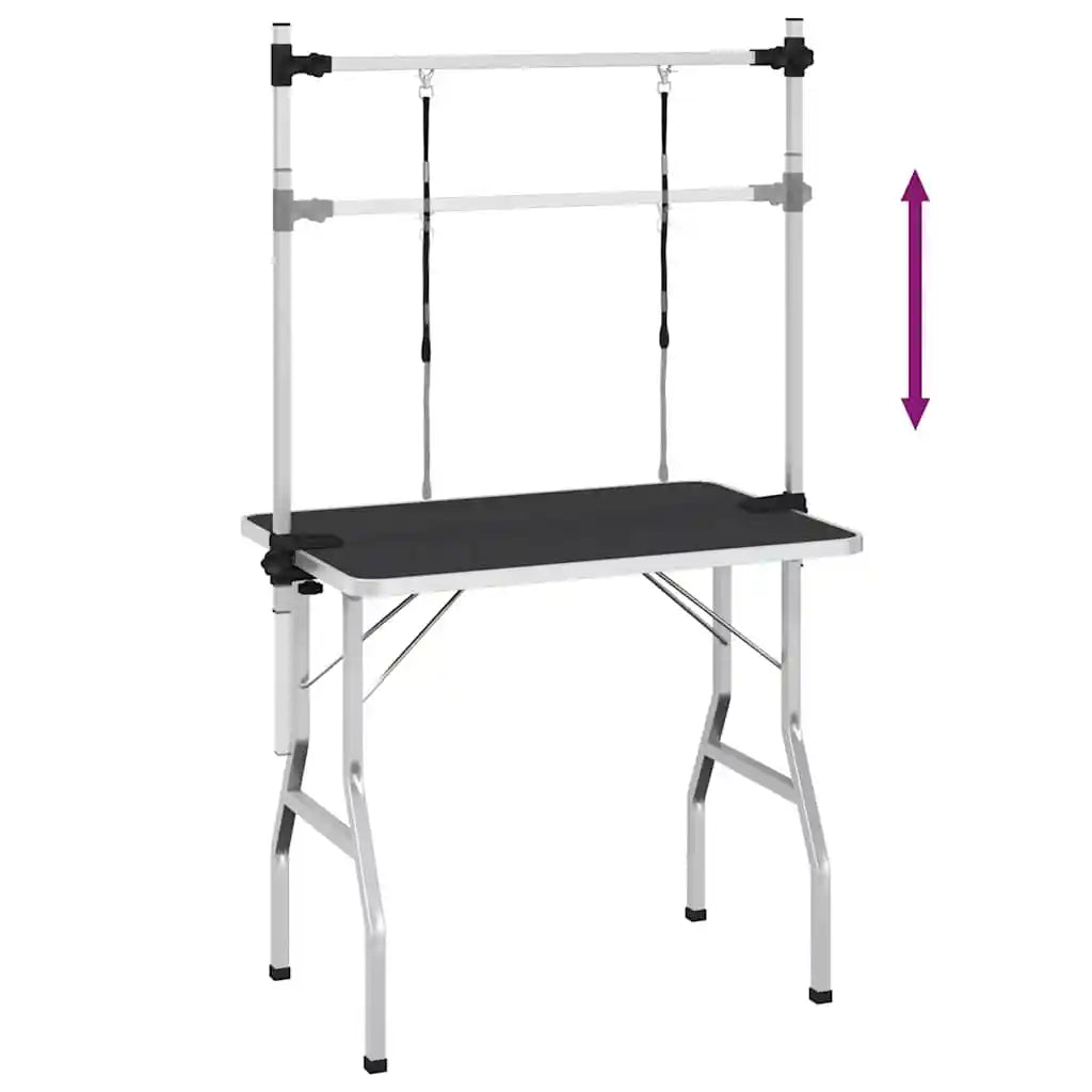 Table de toilettage professionnelle pliable et réglable avec potence – chiens & chats