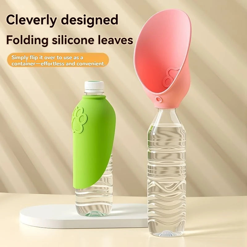 Gourde de Voyage Pliable en Silicone pour Chien – Écuelle & Distributeur d'Eau Nomade