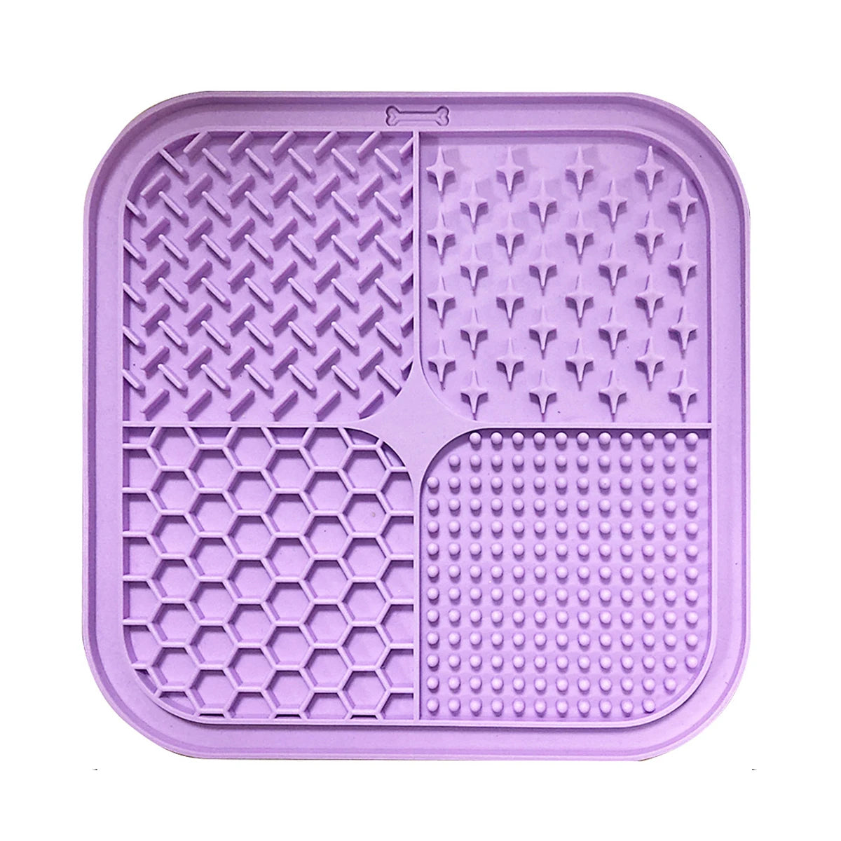 Tapis de Léchage en Silicone pour Chien & Chat – Plateau Anti-Glouton Apaisant Multi-Textures avec Ventouses