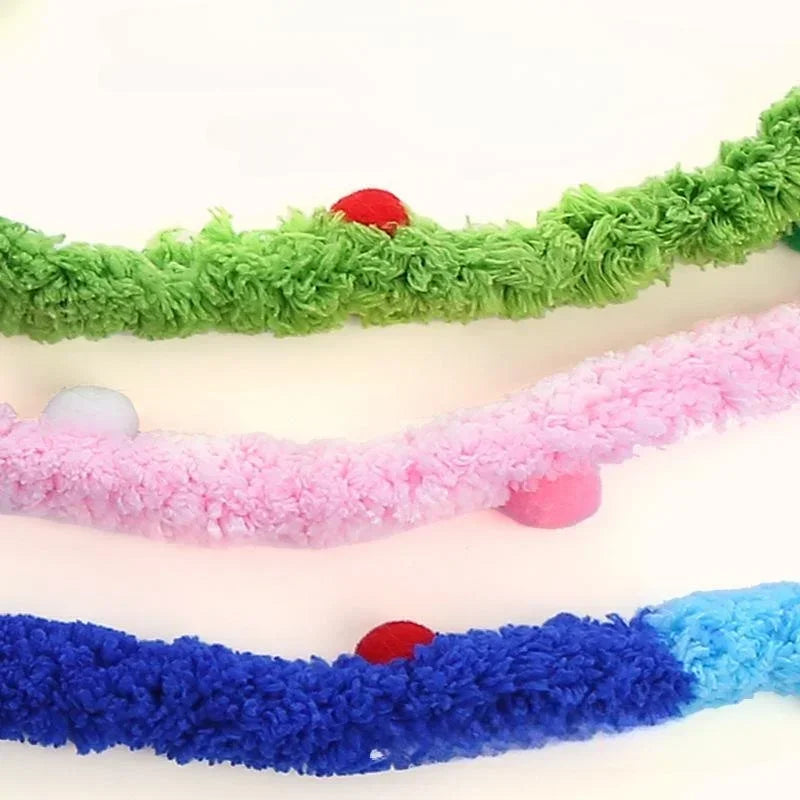 Canne à Pêche Ruban en Peluche Douce pour Chat – Jouet Éducatif & Interactif Anti-Stress