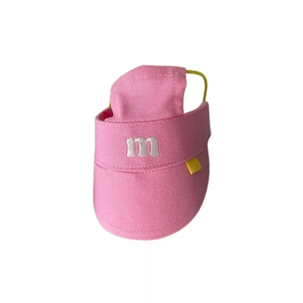 Casquette Visière d'Été Brodée pour Chien & Chat – Chapeau Pare-Soleil Réglable Anti-UV avec Passages d'Oreilles
