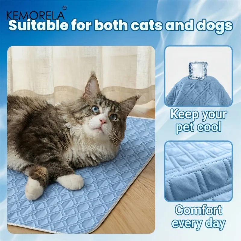 Tapis Rafraîchissant Respirant & Lavable pour Chien et Chat – Confort Été