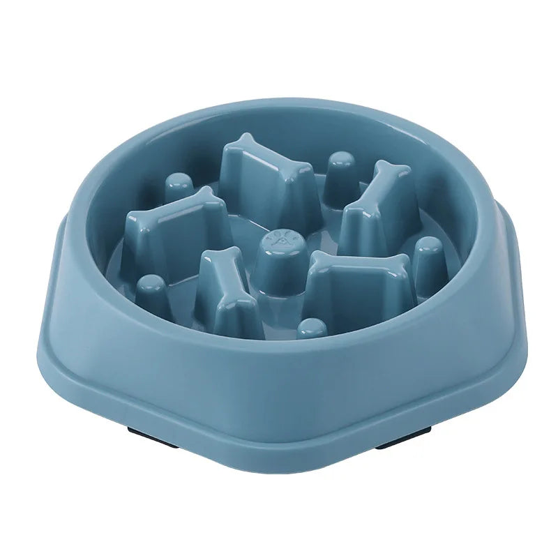 Gamelle Anti-Glouton Épaisse pour Chien & Chat – Bol d'Alimentation Lente Antidérapant (Motifs Multiples)