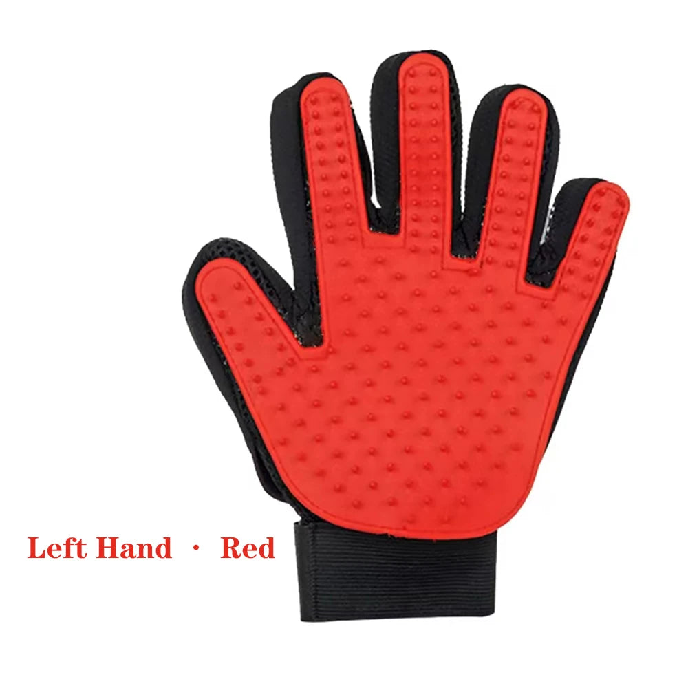 Gant de Brossage & Massage en Silicone pour Chien et Chat – Élimination Efficace des Poils Morts