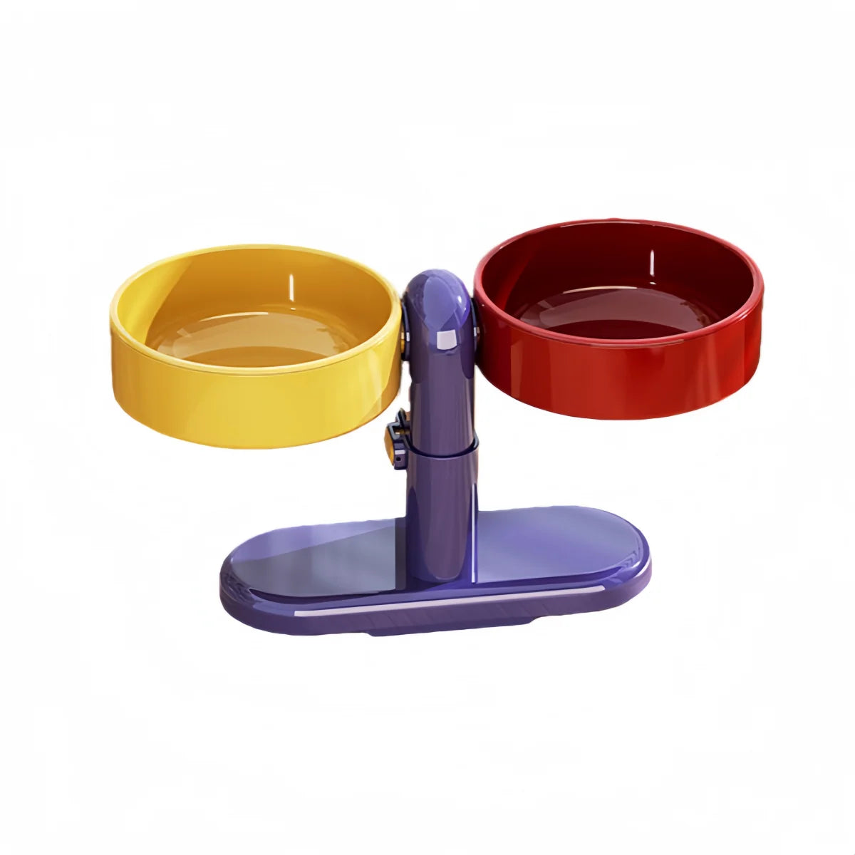 Double Gamelle Surélevée & Rotative 360° pour Chat – Écuelles Ergonomiques avec Ventouse Anti-Glisse
