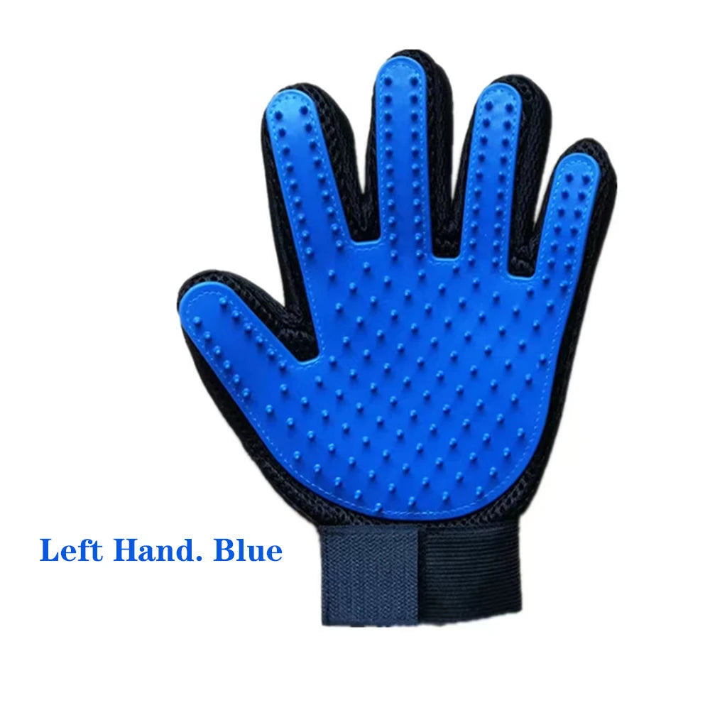 Gant de Brossage & Massage en Silicone pour Chien et Chat – Élimination Efficace des Poils Morts