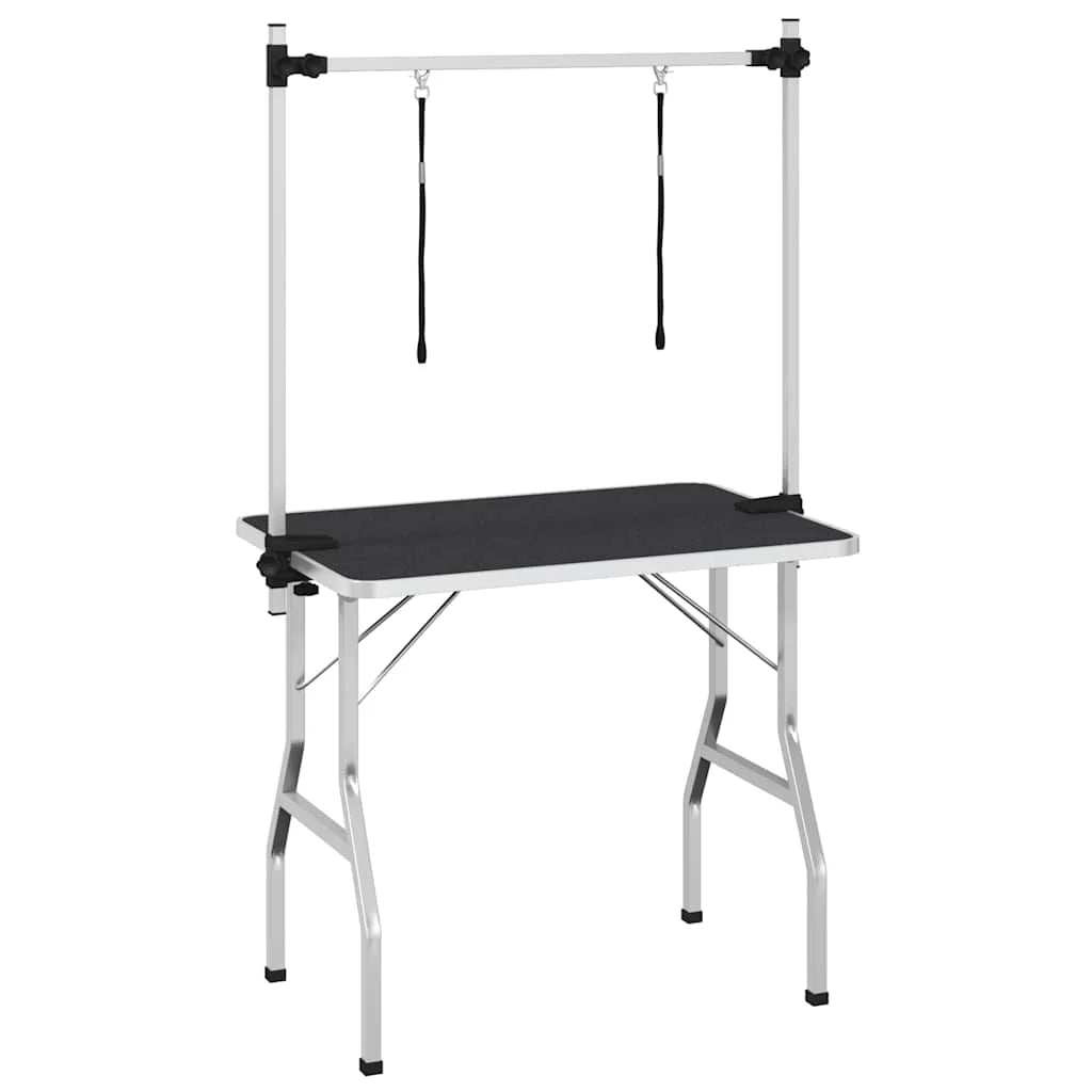 Table de toilettage professionnelle pliable et réglable avec potence – chiens & chats