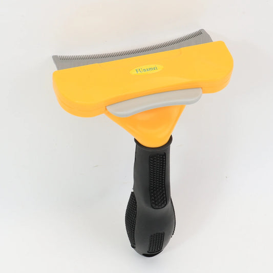 Brosse de Mue & Sous-Poil Anti-Chute pour Chien & Chat – Peigne Étrille Désépaississant avec Bouton Éjecteur