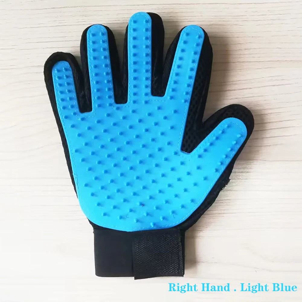Gant de Brossage & Massage en Silicone pour Chien et Chat – Élimination Efficace des Poils Morts