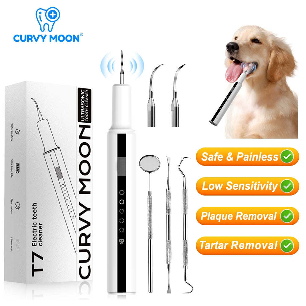 Détartreur Dentaire Ultrasonique pour Chien & Chat – Nettoyeur Anti-Tartre Intelligent Sans Douleur (Rechargeable USB)