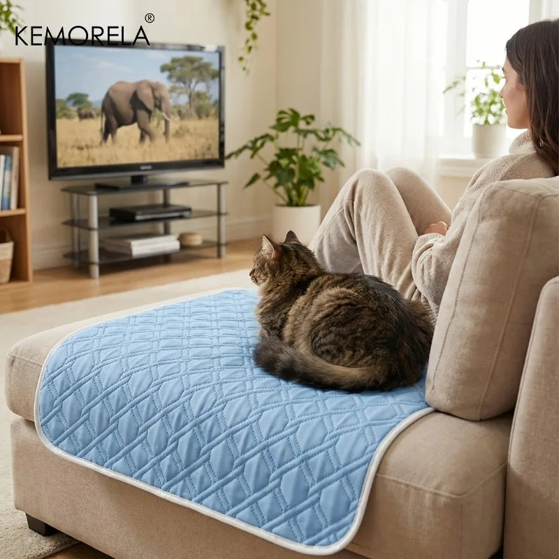 Tapis Rafraîchissant Respirant & Lavable pour Chien et Chat – Confort Été