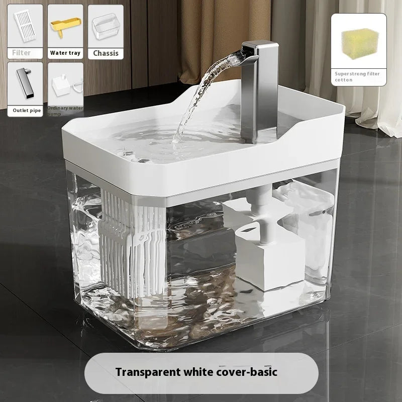 Station Repas 2-en-1 Chien & Chat – Distributeur de Croquettes & Fontaine à Eau par Gravité (2 L)