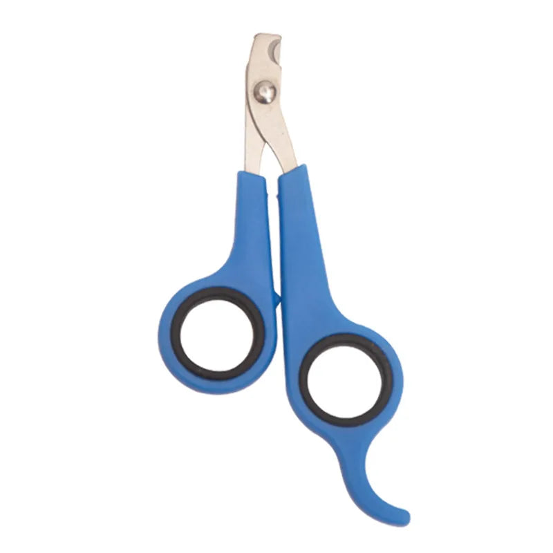 Coupe-Griffes Ciseaux de Précision en Inox pour Chat & Petit Chien – Lame Courbe Sécurisée & Anneaux Antidérapants