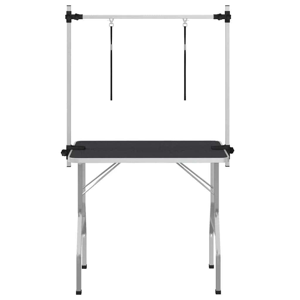 Table de toilettage professionnelle pliable et réglable avec potence – chiens & chats