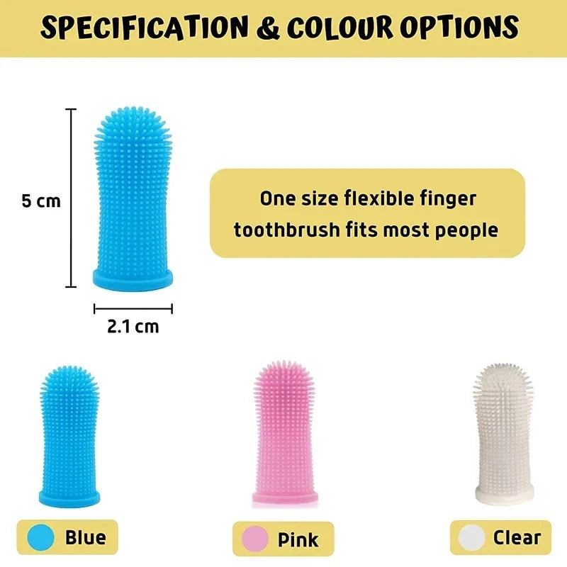 Doigtier Brosse à Dents en Silicone Souple pour Chien & Chat – Hygiène Bucco-Dentaire & Anti-Tartre