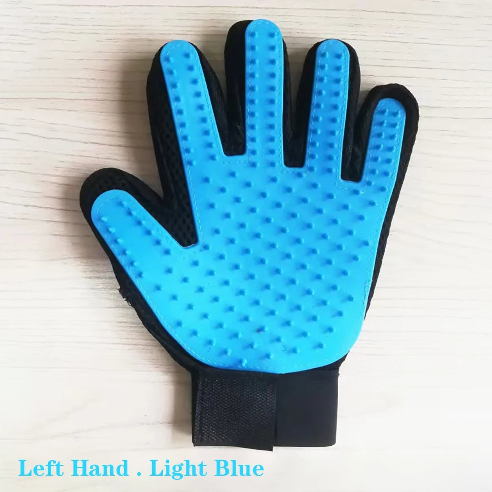 Gant de Brossage & Massage en Silicone pour Chien et Chat – Élimination Efficace des Poils Morts