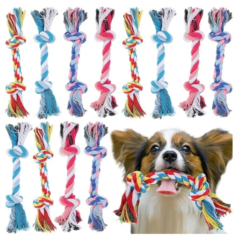 Corde à Nœuds Résistante pour Chien & Chiot – Jouet de Mastication & Soin Dentaire