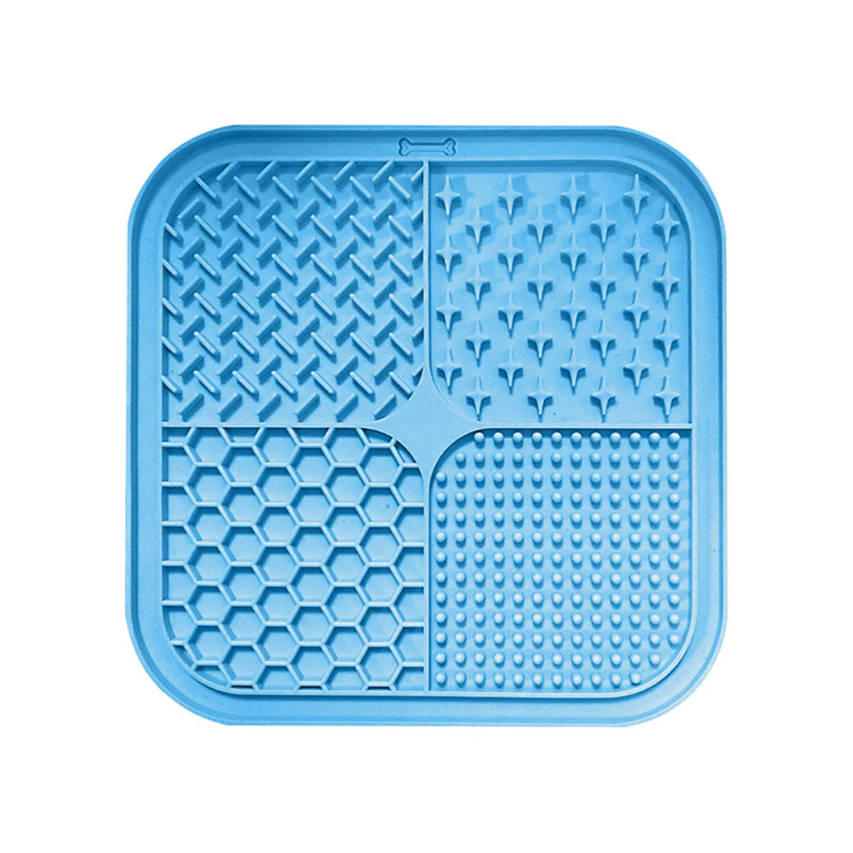 Tapis de Léchage en Silicone pour Chien & Chat – Plateau Anti-Glouton Apaisant Multi-Textures avec Ventouses