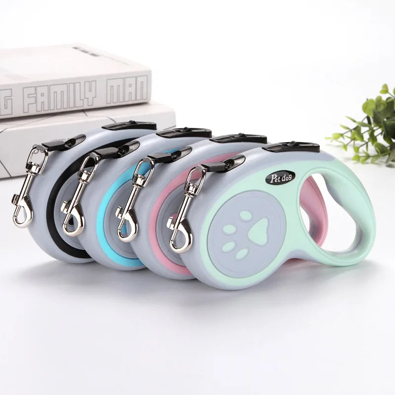 Laisse enrouleur rétractable 360° anti-nœud pour chien et chat (3m & 5m)